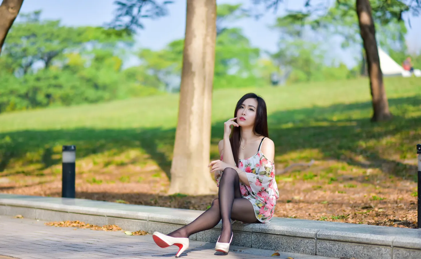 [Mzsock] NO.185 Yanxi suspender skirt black stockings beautiful legs street photography#[27P]-8